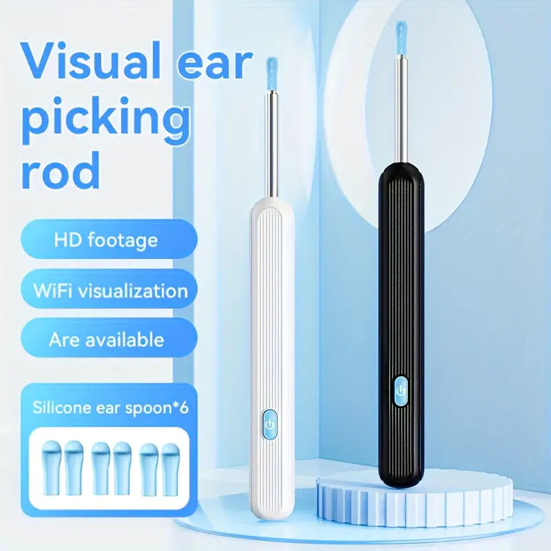 Visual Earwax Cleaner Removal Kit with Camera, Ear Cleaning Tools, Ear Care