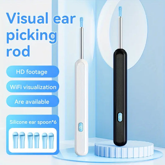 Visual Earwax Cleaner Removal Kit with Camera, Ear Cleaning Tools, Ear Care